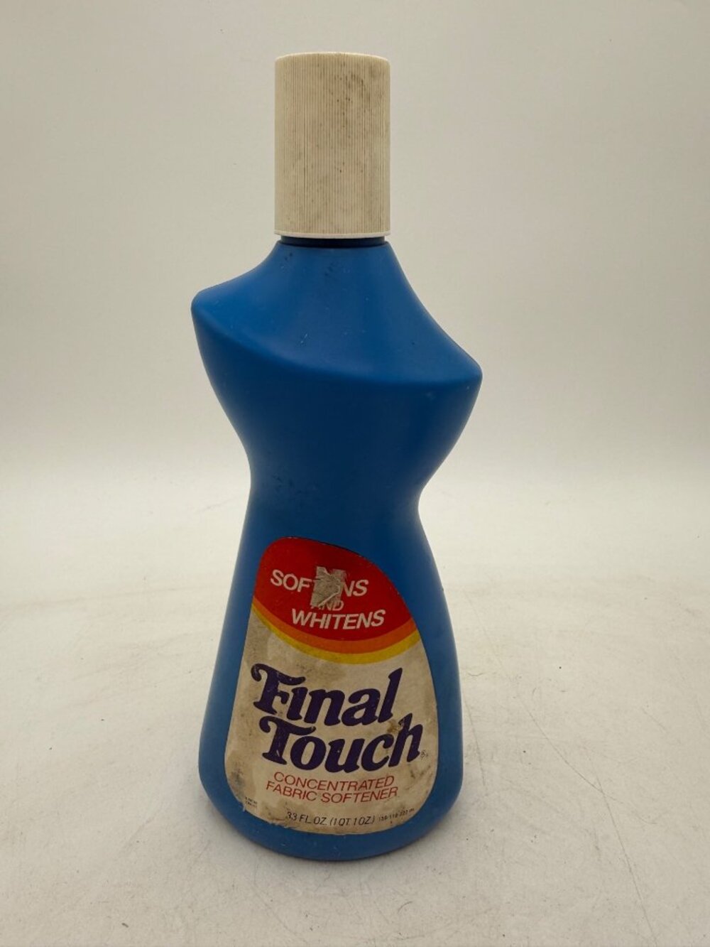Vintage Final Touch Concentrated Fabric Softener 33 Fl Oz Vintage Blue Bottle
